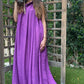 PURPLE RUFFLES DRESS