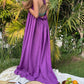 PURPLE RUFFLES DRESS